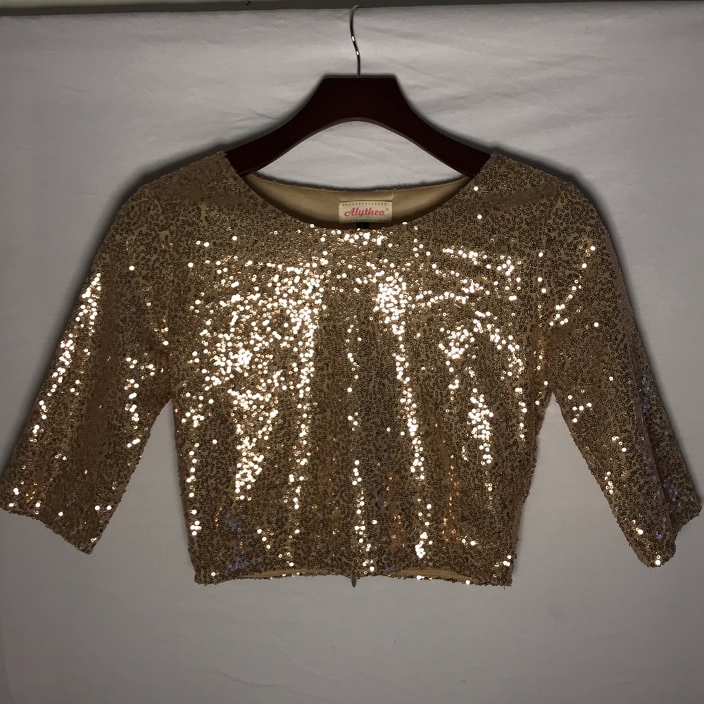 rose gold crop top